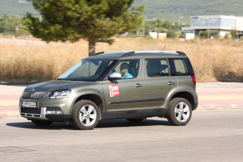 Το Skoda Yeti 1,6 TDI Greenline κινείται με 133 χλμ/ώρα και 6 λτ./100 χλμ.
